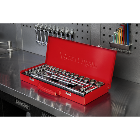 Premier Metric/Imperial Socket Set 1/2"Sq Drive 32pc – additional supplier image