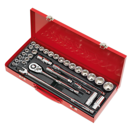 Premier Metric/Imperial Socket Set 1/2"Sq Drive 32pc – additional supplier image