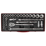 Premier Metric/Imperial Socket Set 1/2"Sq Drive 32pc – additional supplier image