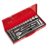 Premier Metric/Imperial Socket Set 1/2"Sq Drive 32pc