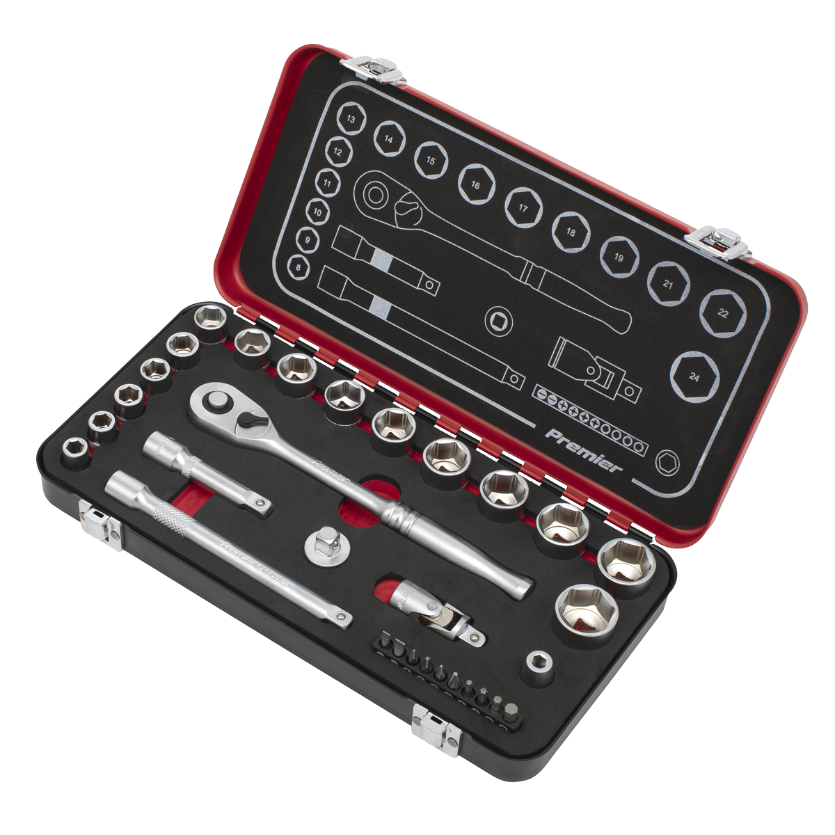 Premier Platinum Socket Set 3/8"Sq Drive 31pc – additional product view 2