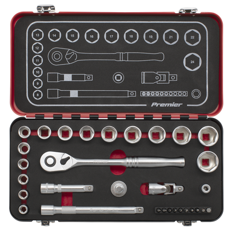 Premier Platinum Socket Set 3/8"Sq Drive 31pc – additional product view 8