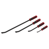 Premier Heavy-Duty Angled Pry Bar Set with Hammer Cap 4pc