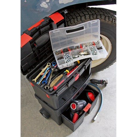 Mobile Toolbox with Tote Tray & Removable Assortment Box – additional supplier image