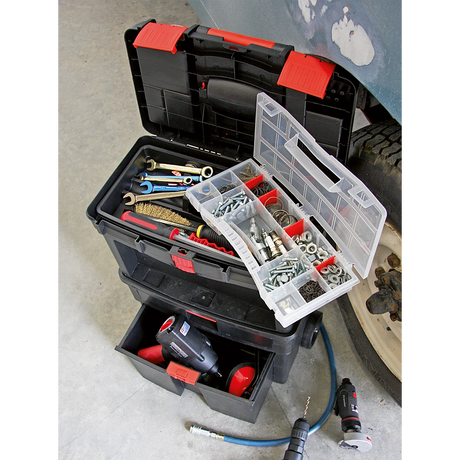 Mobile Toolbox with Tote Tray & Removable Assortment Box – additional supplier image