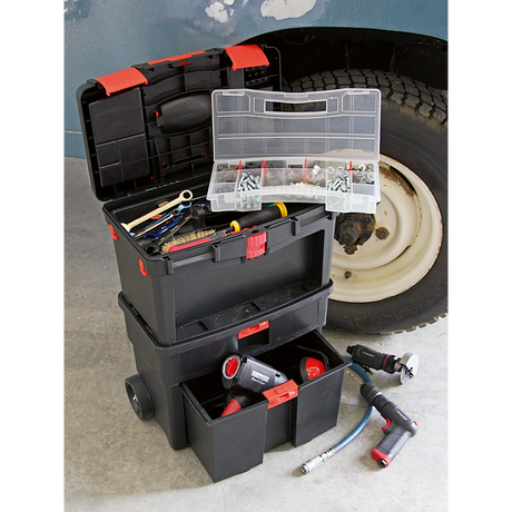 Mobile Toolbox with Tote Tray & Removable Assortment Box – additional supplier image