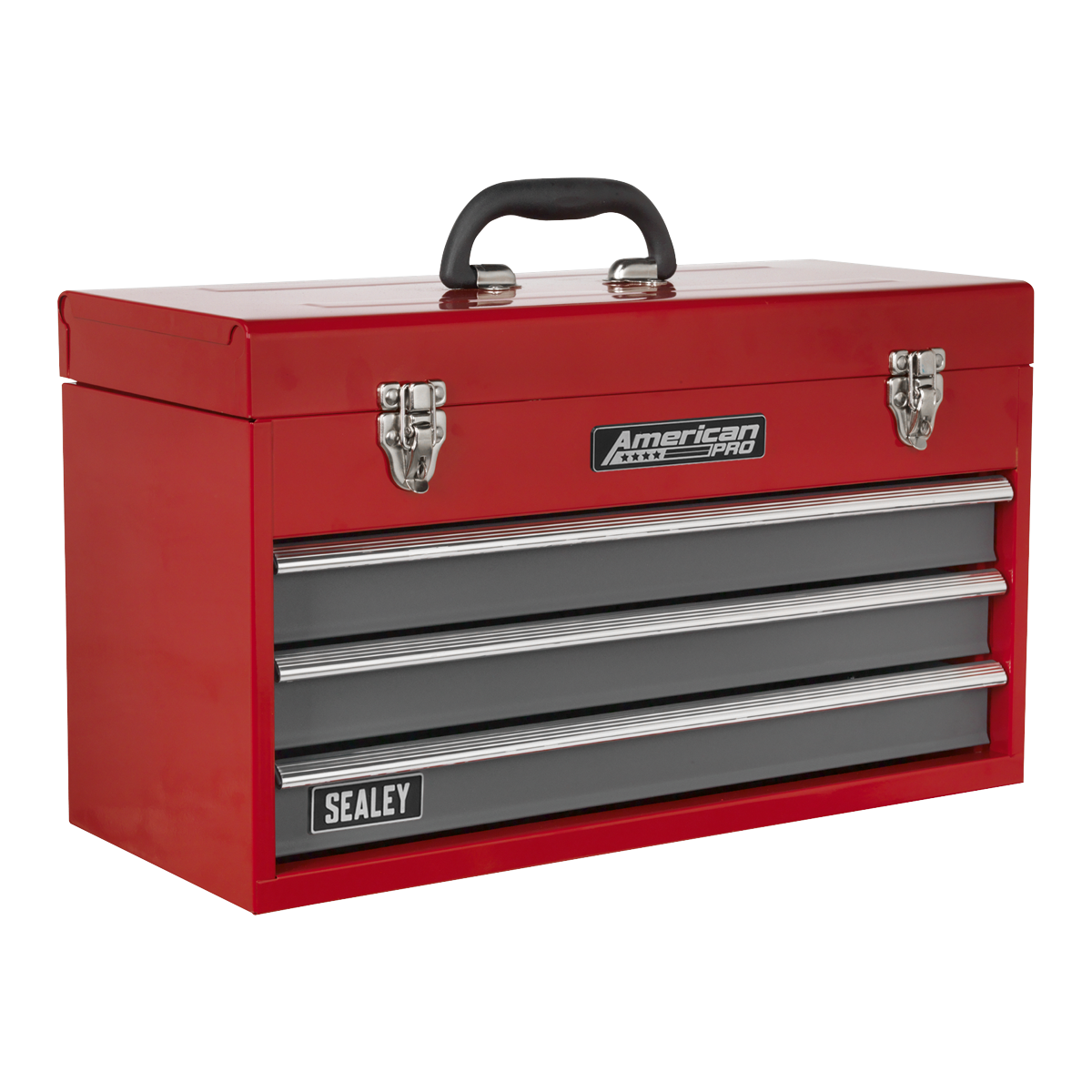 American PRO® Tool Chest 3 Drawer - Red/Grey – additional supplier image