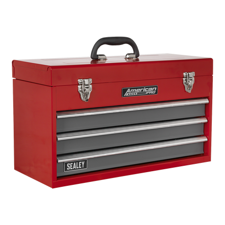 American PRO® Tool Chest 3 Drawer - Red/Grey – additional supplier image