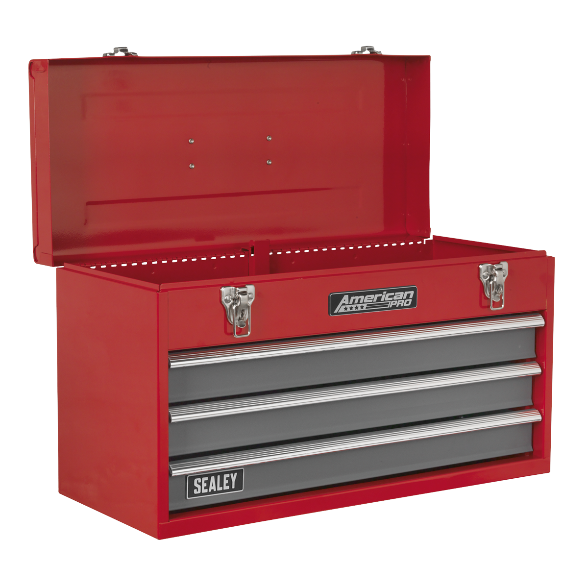 American PRO® Tool Chest 3 Drawer - Red/Grey