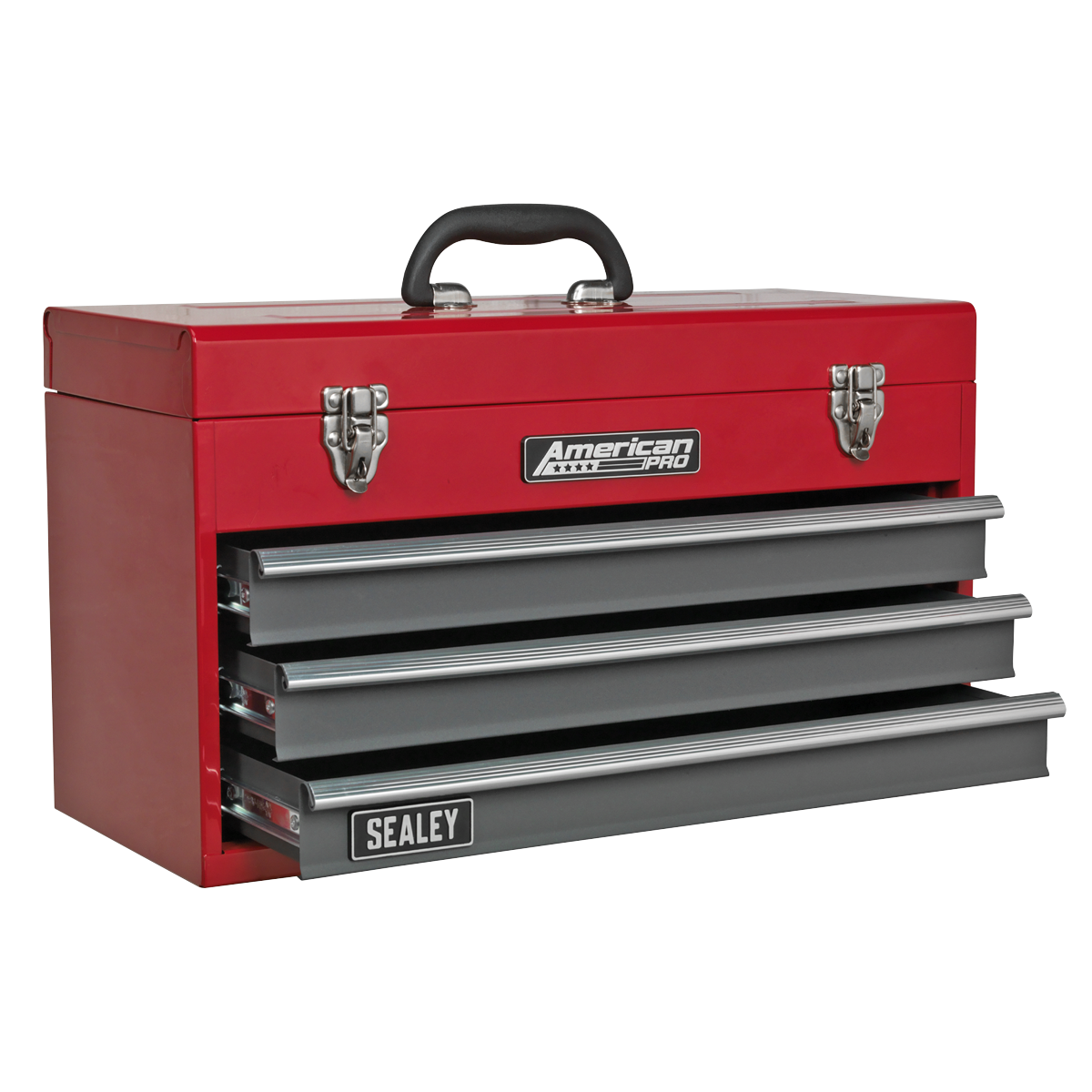 American PRO® Tool Chest 3 Drawer - Red/Grey – additional supplier image