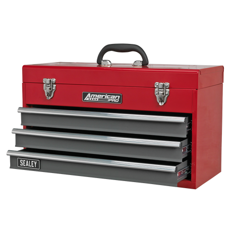 American PRO® Tool Chest 3 Drawer - Red/Grey – additional supplier image
