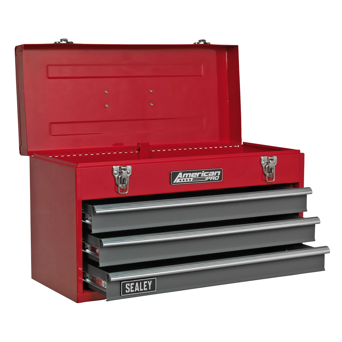 American PRO® Tool Chest 3 Drawer - Red/Grey – additional supplier image