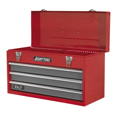 American PRO® Tool Chest 3 Drawer - Red/Grey – additional supplier image