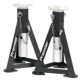 Premier Axle Stands (Pair) 3 Tonne Capacity per Stand - White – additional supplier image