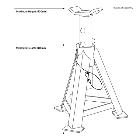 Axle Stands (Pair) 5 Tonne Capacity per Stand – additional product view 8