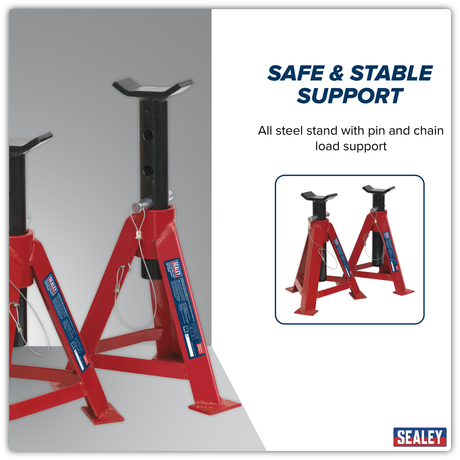 Axle Stands (Pair) 5 Tonne Capacity per Stand – additional product view 7