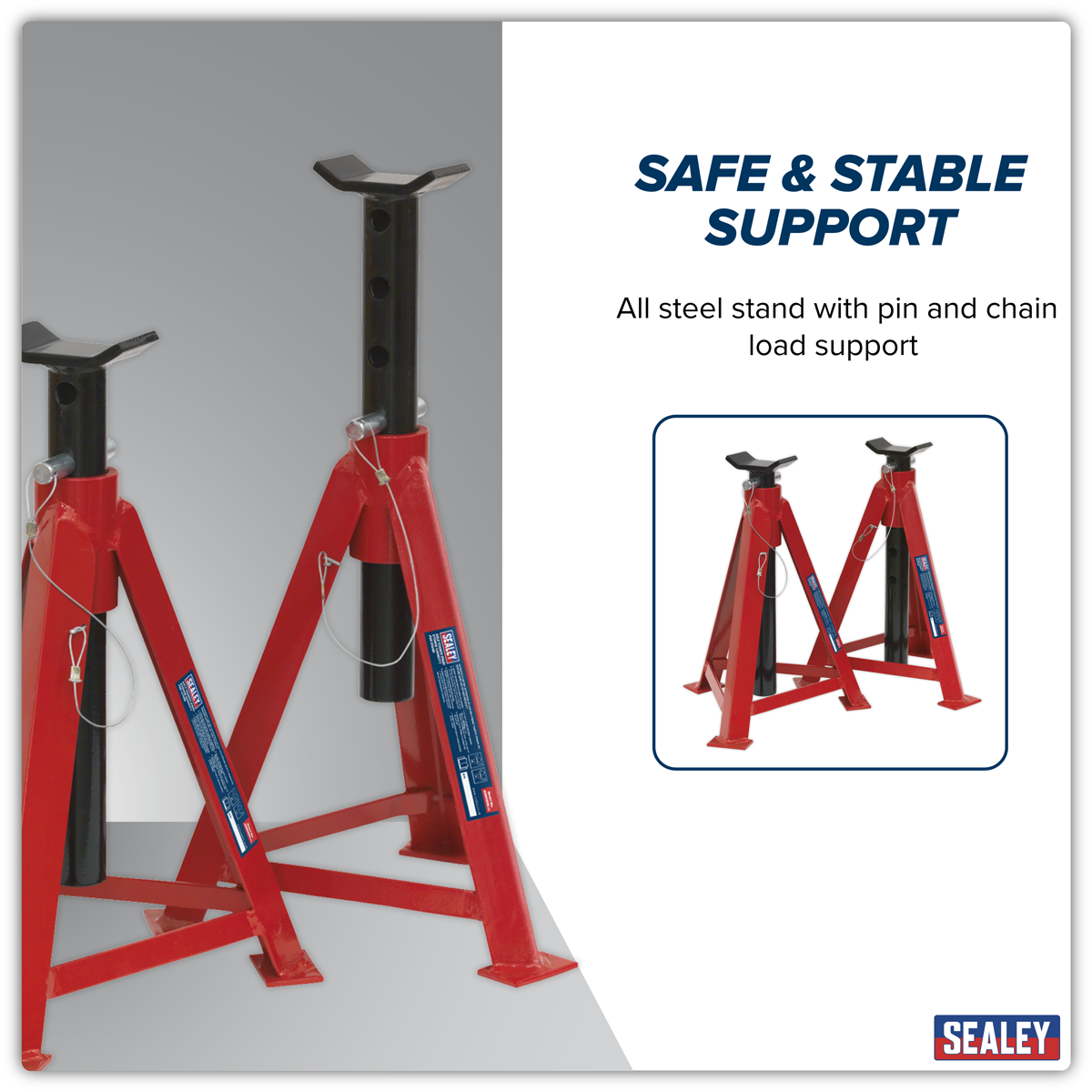 Axle Stands (Pair) 5 Tonne Capacity per Stand – additional product view 7