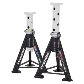 Premier Axle Stands (Pair) 6 Tonne Capacity per Stand - White