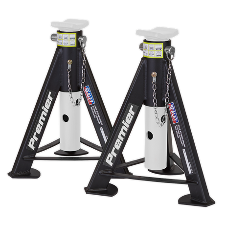 Premier Axle Stands (Pair) 6 Tonne Capacity per Stand - White – additional product view 5