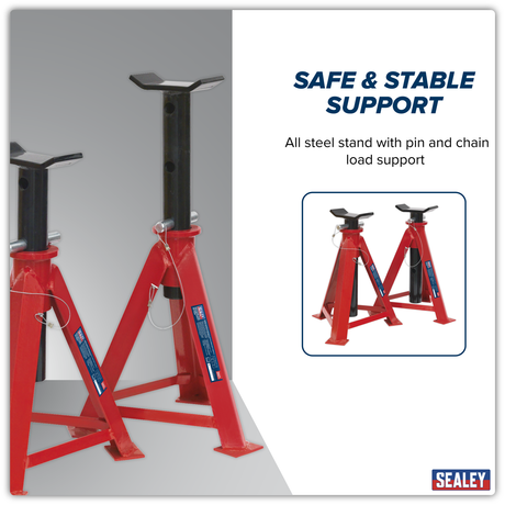 Axle Stands (Pair) 7.5 Tonne Capacity per Stand – additional supplier image