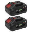 Sealey SV20 Series Power Tool Battery 20V 4Ah - Pack of 2