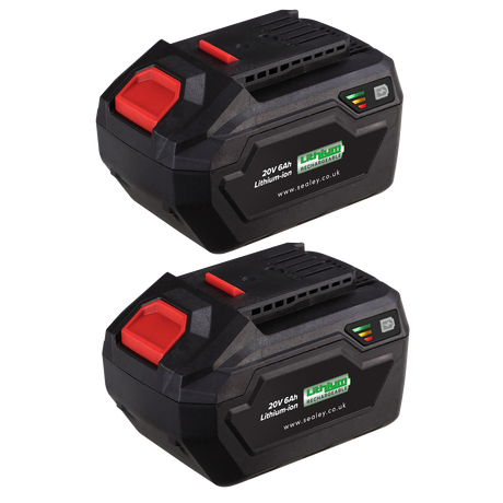 Sealey SV20 Series Power Tool Battery 20V 6Ah - Pack of 2
