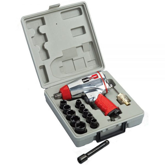 Clarke X-Pro CAT142 1/2″ Twin Hammer, Air Impact Wrench Kit