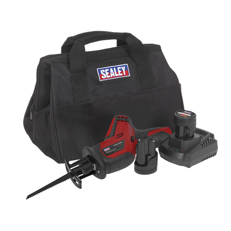 Sealey SV12 Series Cordless Reciprocating Saw Kit 12V 2Ah - 2 Batteries – additional supplier image