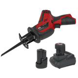 Sealey SV12 Series Cordless Reciprocating Saw Kit 12V 2Ah - 2 Batteries