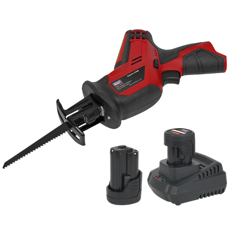 Sealey SV12 Series Cordless Reciprocating Saw Kit 12V 2Ah - 2 Batteries