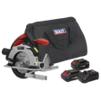 Sealey SV20 Series 150mm Cordless Circular Saw Kit 20V - 2 Batteries