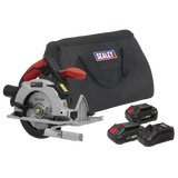Sealey SV20 Series 150mm Cordless Circular Saw Kit 20V - 2 Batteries