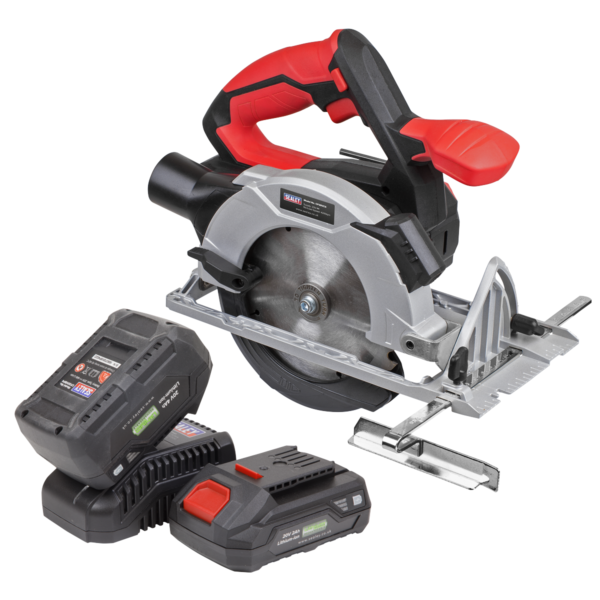 Sealey SV20 Series 150mm Cordless Circular Saw Kit 20V - 2 Batteries – additional supplier image