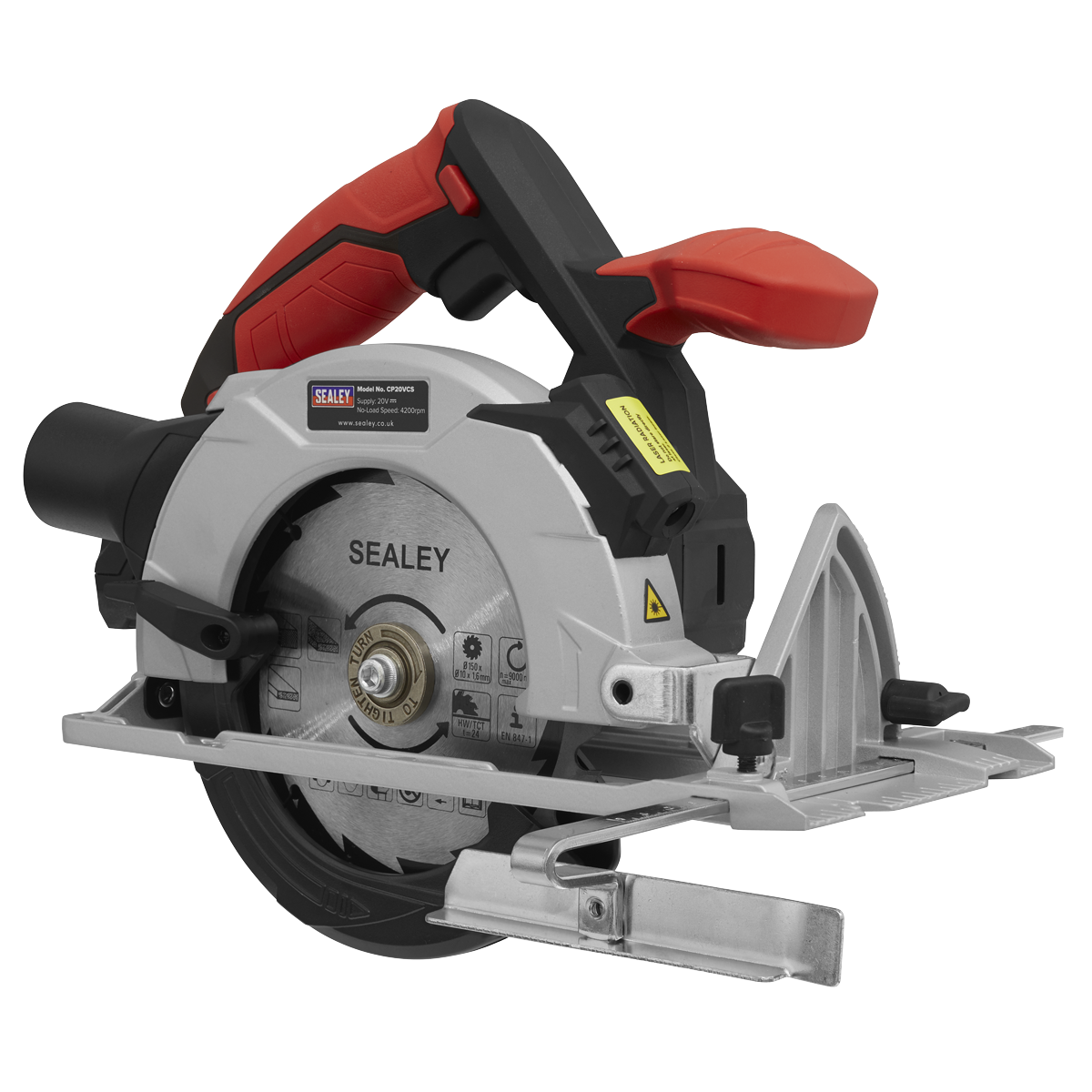 Sealey SV20 Series 150mm Cordless Circular Saw Kit 20V - 2 Batteries – additional supplier image