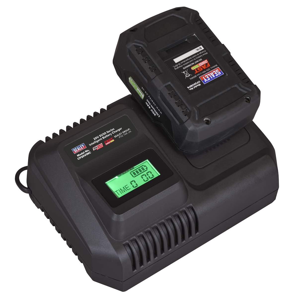 Sealey Intelligent Battery Charger 20V SV20 Series Lithium-ion – additional supplier image