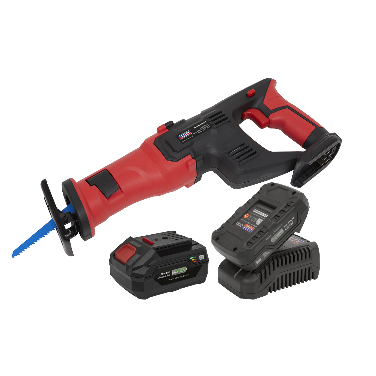 Sealey SV20 Series Cordless Reciprocating Saw 20V - 2 Batteries – additional supplier image