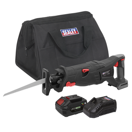 Sealey Premier SV20 Series Brushless Cordless Reciprocating Saw 20V 4Ah Kit
