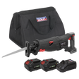 Sealey Premier SV20 Series Brushless Cordless Reciprocating Saw 20V 4Ah Kit - 2 Batteries