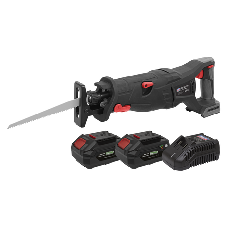 Sealey Premier SV20 Series Brushless Cordless Reciprocating Saw 20V 4Ah Kit - 2 Batteries – additional supplier image