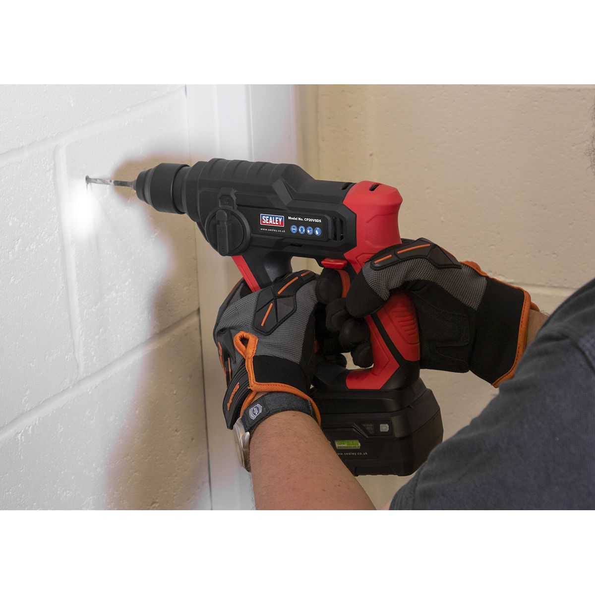 Sealey SV20 Series SDS Plus Cordless Rotary Hammer Drill Kit 20V 2Ah – additional supplier image