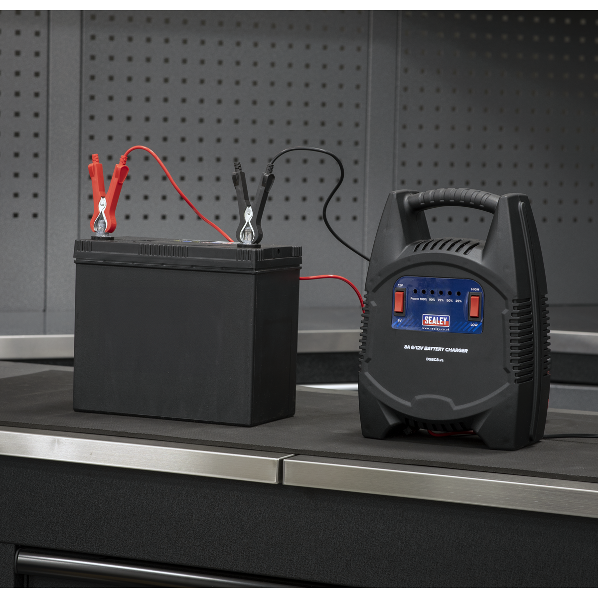 8A 6/12V Battery Charger 230V – additional product view 6