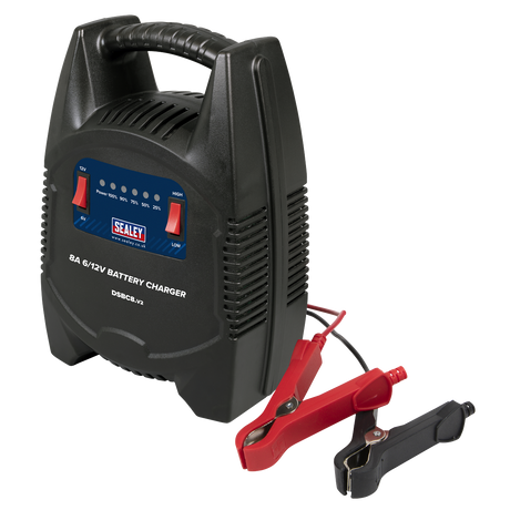 8A 6/12V Battery Charger 230V – additional product view 2