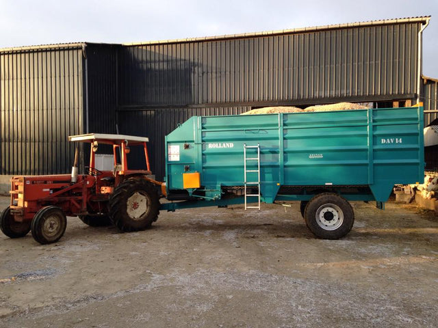 Rolland DAV Livestock Feeding Trailers – manufacturer range photograph; options shown may vary