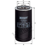 Hengst H18W01 Engine Oil Filter dimensional drawing