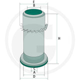 MANN FILTER C16150 Air Filter dimensional drawing