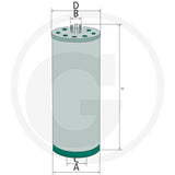 MANN FILTER HU931/6X Engine Oil Filter dimensional drawing