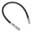 Flexible Rubber Grease Gun Delivery Hose with 4-Jaw Connector 450mm 1/8"BSP Gas