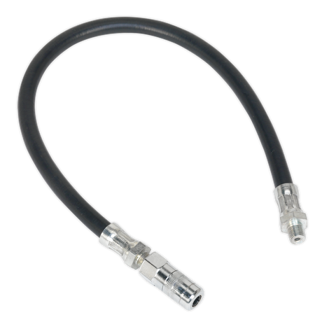 Flexible Rubber Grease Gun Delivery Hose with 4-Jaw Connector 450mm 1/8"BSP Gas