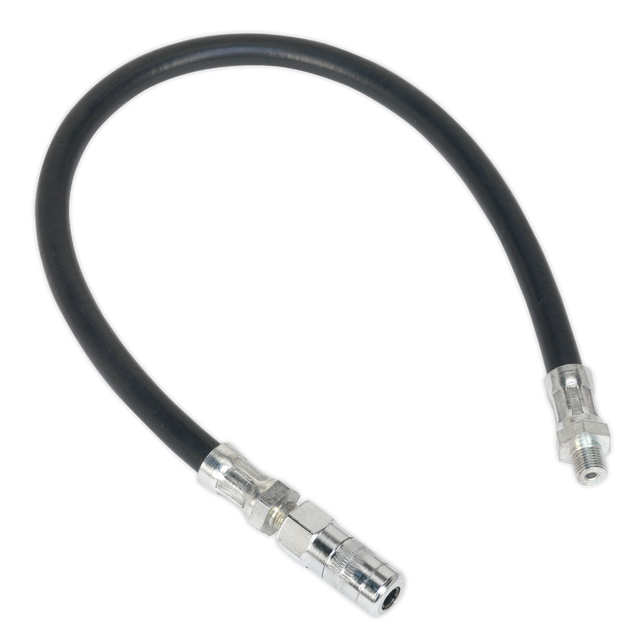 Flexible Rubber Grease Gun Delivery Hose with 4-Jaw Connector 450mm 1/8"BSP Gas