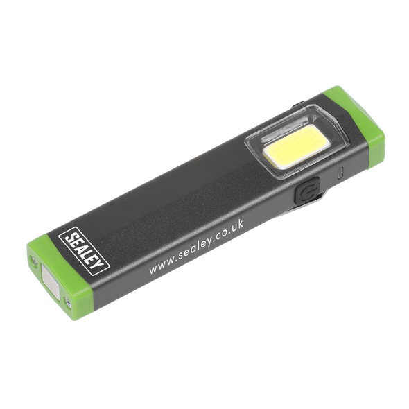 Rechargeable Mini Super Beam Aluminium Pocket Light 3W COB LED